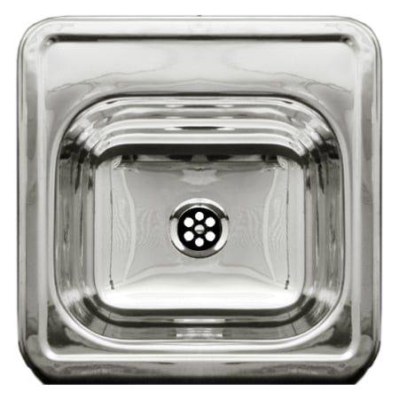 Whitehaus Square Drop-In Entertainment/Prep Sink W/ A Smooth Surface, SS WH692ABL